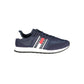 Blue Polyurethane Men Sneaker