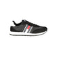 Black Polyurethane Men Sneaker