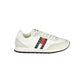 White Polyurethane Men Sneaker