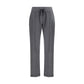 Gray Cotton Athletic Pants