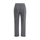 Gray Cotton Athletic Pants