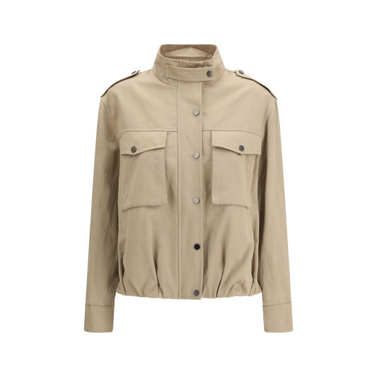 Beige Cotton Coat