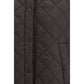Brown Nylon Sleveless Jacket