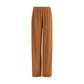 Brown Viscose Casual Pants