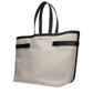 Beige Fabric Shoulder Bag
