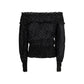 Black Viscose Blouse