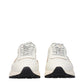 White Leather Low Top Sneakers