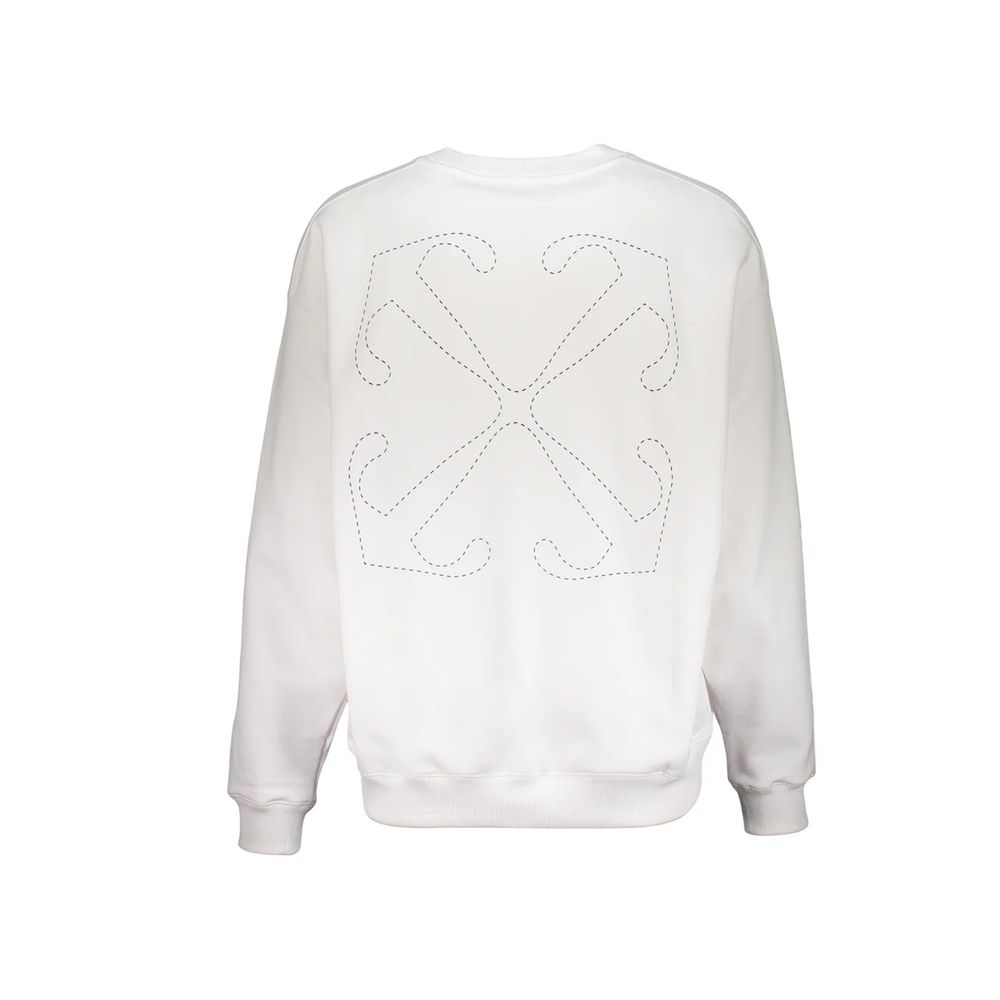 White Cotton Sweatshirt