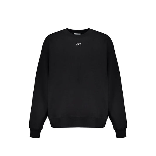 Black Cotton Sweatshirt