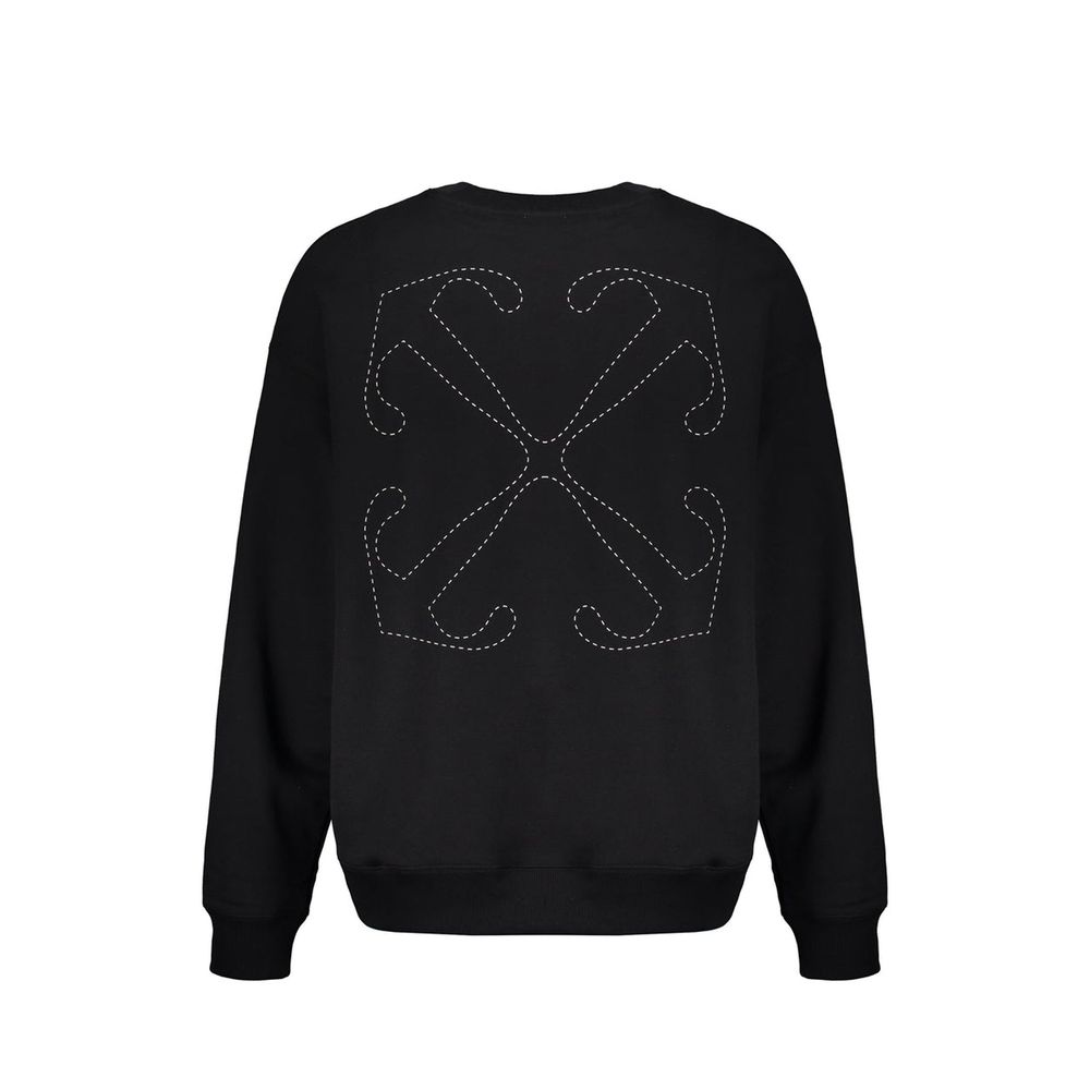 Black Cotton Sweatshirt