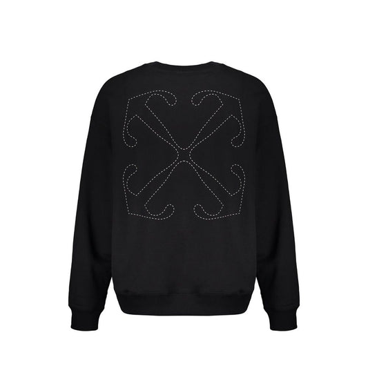Black Cotton Sweatshirt