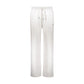 White Cotton Casual Pants