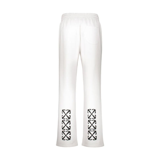 White Cotton Casual Pants