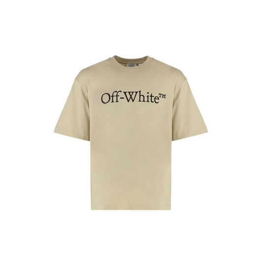 Beige Cotton T-Shirt