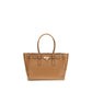 Beige Calf Leather Bos Taurus Shoulder Bag