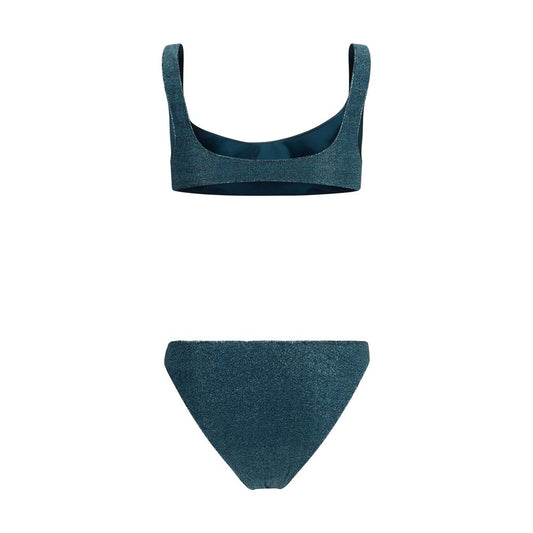 Blue Polyamide One-Piece Swimsuit