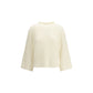 Cream Fleece Wool Sweatshirt