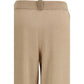 Beige Wool Oves Aries Casual Pants