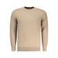 Beige Polyester Men Sweater