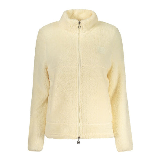 Beige Polyester Women Sweatshirt