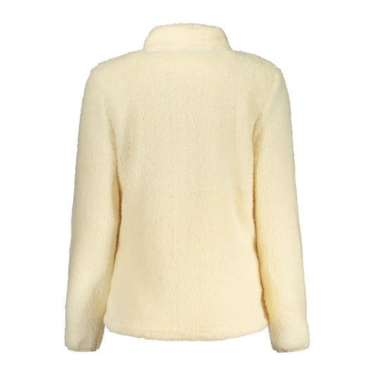 Beige Polyester Women Sweatshirt