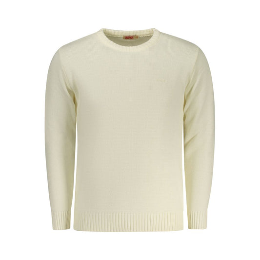 White Acrylic Men Sweater