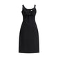 Black Cotton Casual Dress