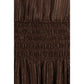 Brown Silk Long Dress