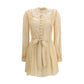 Beige Viscose Casual Dress