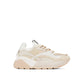 Bicolor Vegan Leather Chunky Sneakers
