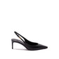 Black Calfskin High Heel Pumps