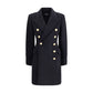 Black Fleece Wool Coat