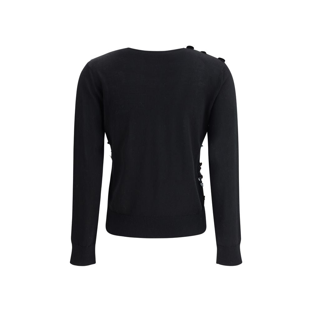 Black Fleece Wool Sweatshirt