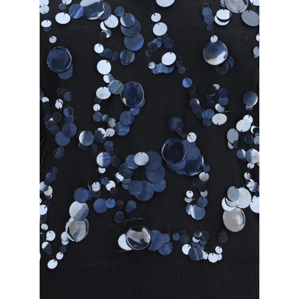 Black Fleece Wool Sweatshirt