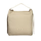 Beige Polyurethane Women Handbag