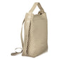 Beige Polyurethane Women Handbag