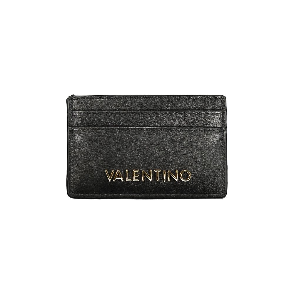 Black Polyurethane Women Wallet
