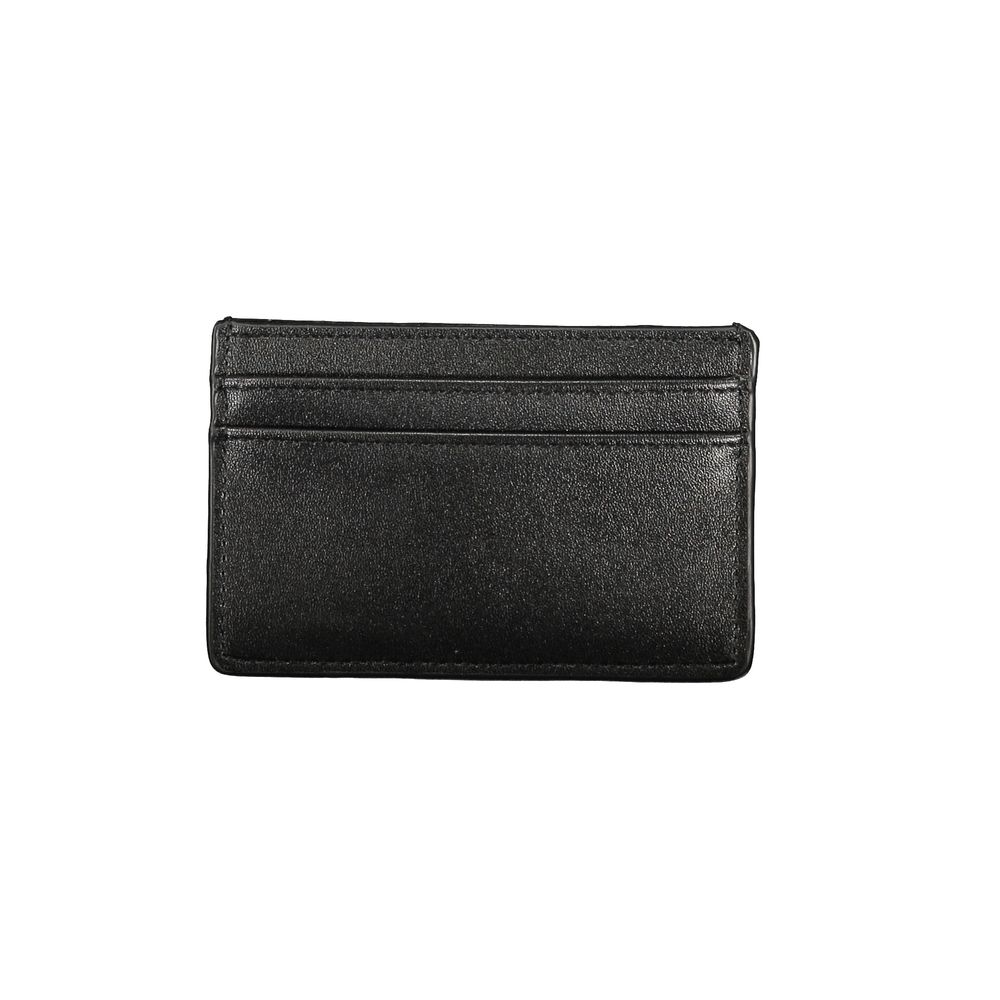 Black Polyurethane Women Wallet