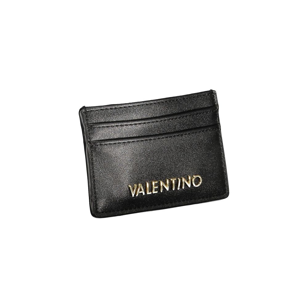 Black Polyurethane Women Wallet