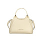 Beige Polyurethane Women Handbag