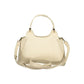 Beige Polyurethane Women Handbag