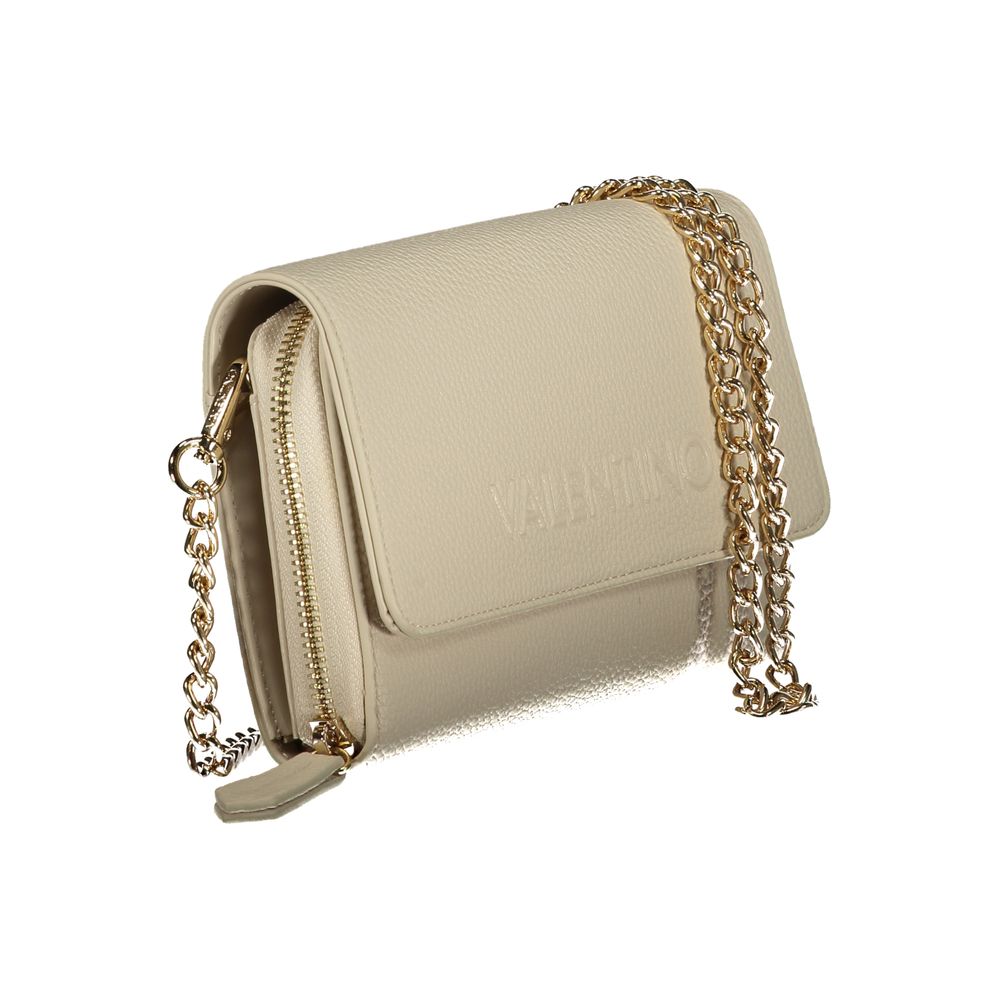 Beige Polyurethane Women Wallet