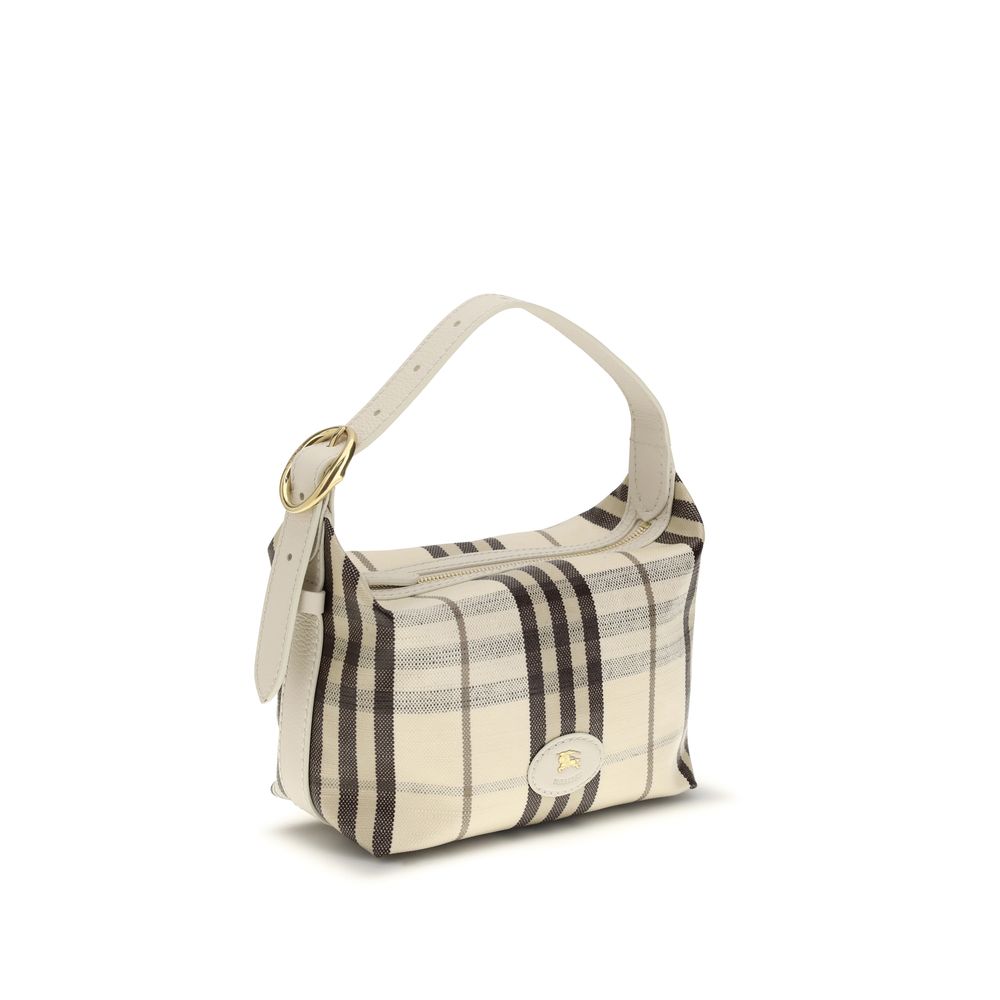 Beige Cotton Shoulder Bag