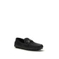 Black Calf Leather Bos Taurus Slip-On Loafers