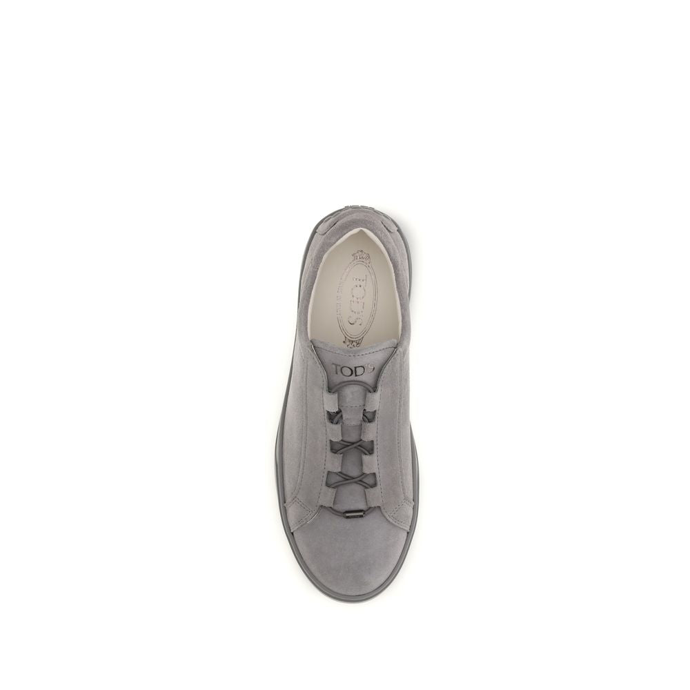 Gray Rubber Low Top Sneakers