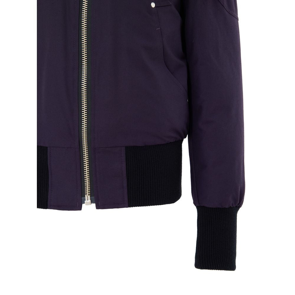 Purple Cotton Bomber