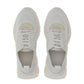 White Nylon Athletic Sneakers