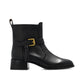 Black Calfskin Ankle Boots
