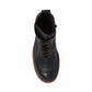 Black Calfskin Lace-Up Boots