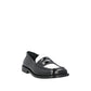 Black Leather Slip-On Loafers